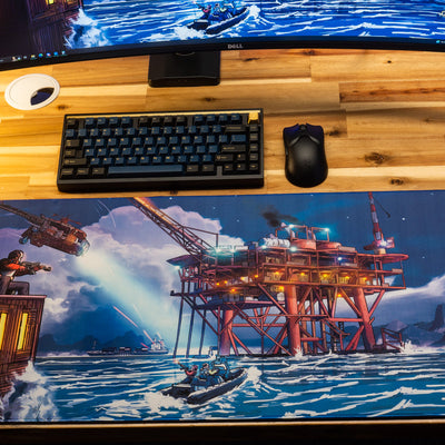 Falcon "Night Rig" Content Creator Collaboration Rust Gaming Mouse Pad Deskmat