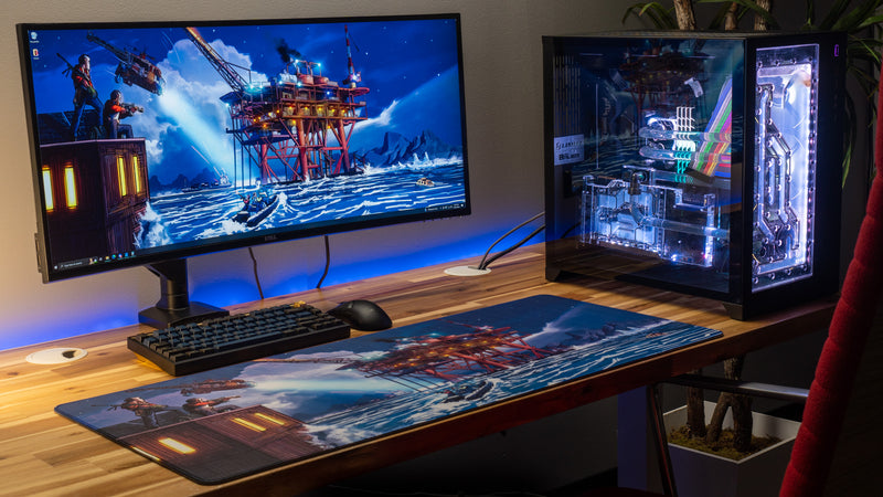 "Night Rig" — Falcon Deskmat