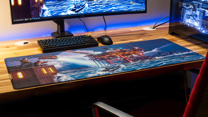 "Night Rig" — Falcon Deskmat