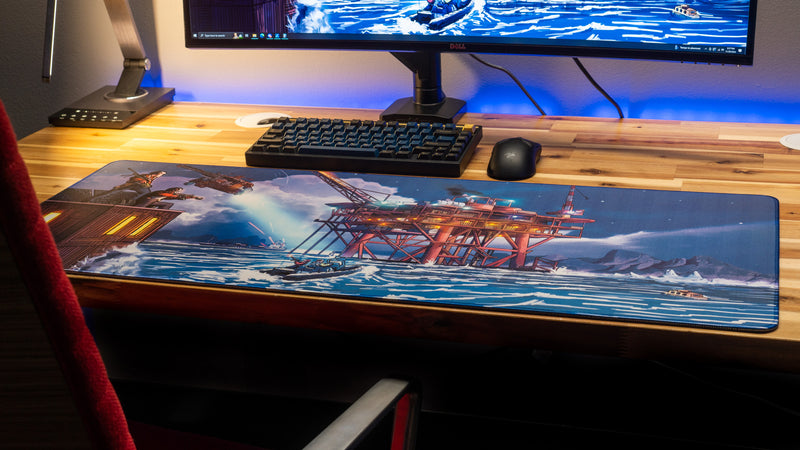 "Night Rig" — Falcon Deskmat