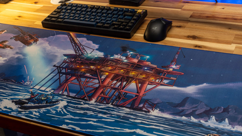 "Night Rig" — Falcon Deskmat