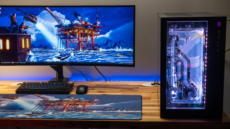 "Night Rig" — Falcon Deskmat