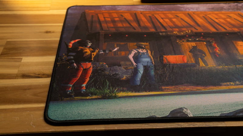 "Trust Issues Guaranteed" — Rust Deskmat