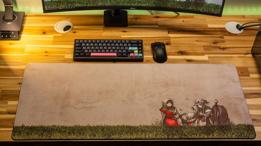 "Flora on the Mural" Ironlily XL gaming deskmat — Epic Desk