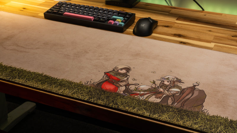 "Flora on the Mural" — Ironlily Deskmat