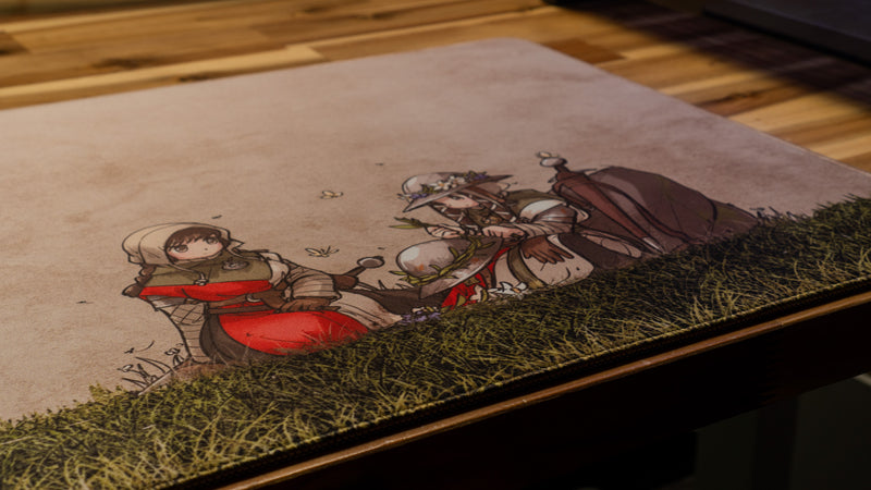 "Flora on the Mural" — Ironlily Deskmat