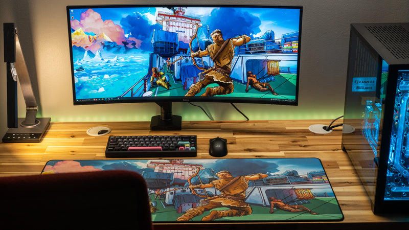 "Posty vs Cargo" — Rust Deskmat