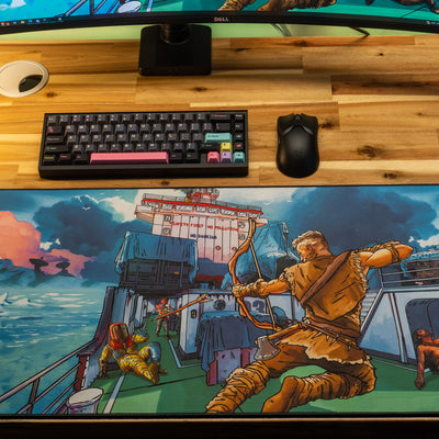 Posty "Posty vs Cargo" Limited Edition Content Creator Collaboration Rust Gaming Deskmat Mouse Pad