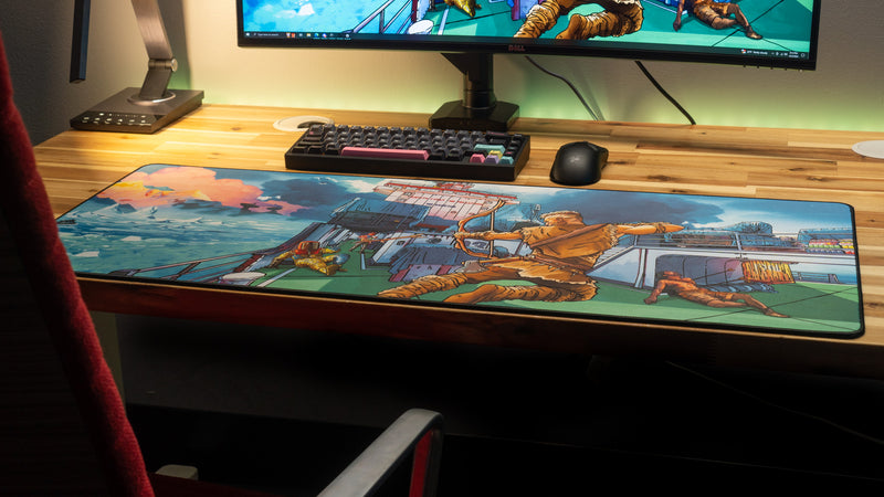"Posty vs Cargo" — Rust Deskmat