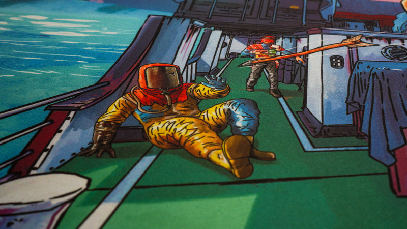 "Posty vs Cargo" — Rust Deskmat