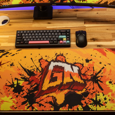 Glonavy "Sunburst" Content Creator Collaboration Gaming Mouse Pad Deskmat