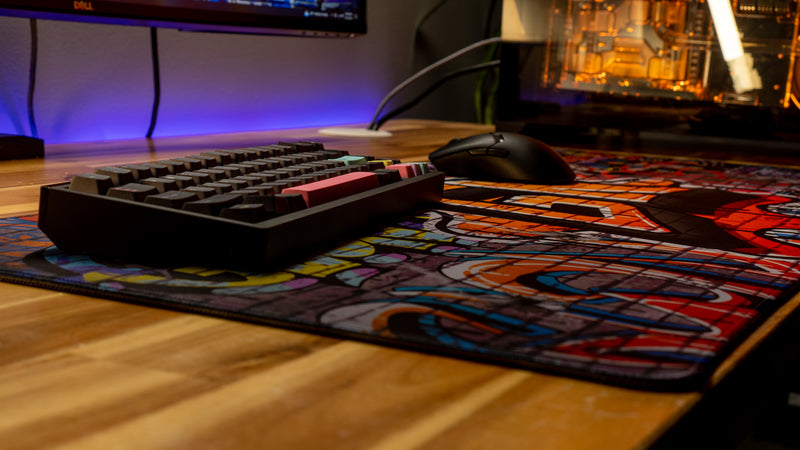 "Graffiti" — Glo Navy Deskmat