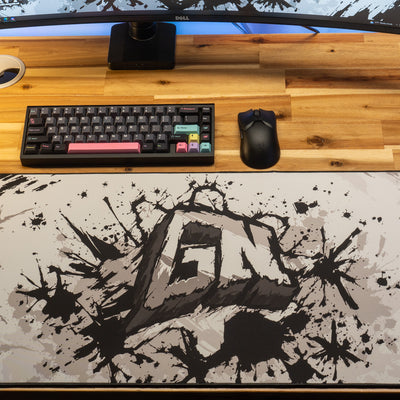Glo Navy "Monochrome" Content Creator Collaboration Gaming Mouse Pad Deskmat