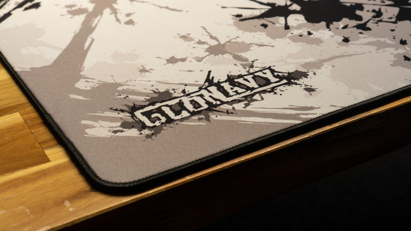 "Monochrome" — Glo Navy Deskmat