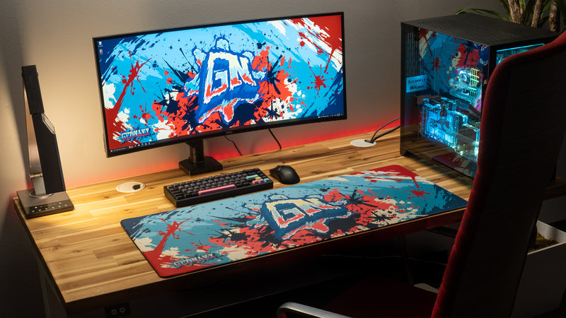 "Ice Pop" — Glo Navy Deskmat
