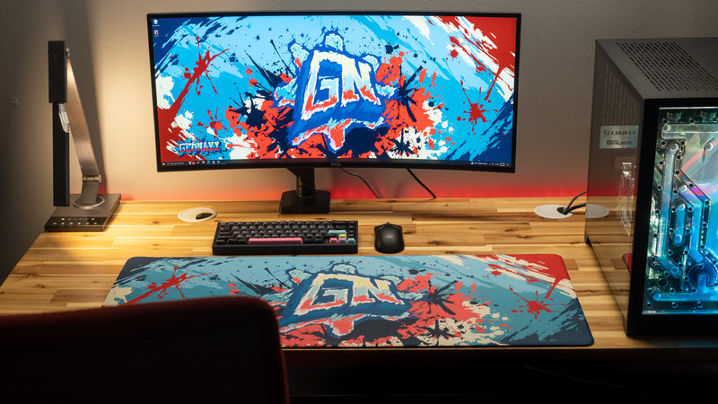 "Ice Pop" — Glo Navy Deskmat