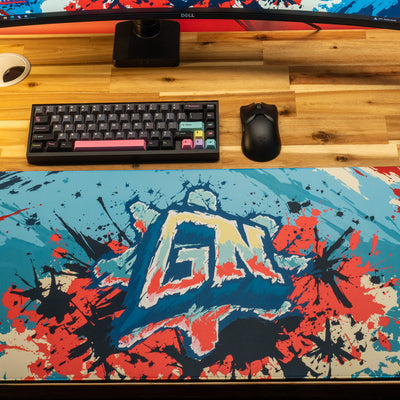 Glo Navy "Ice Pop" Content Creator Collaboration Gaming Mouse Pad Deskmat