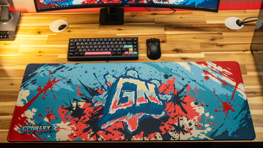 "Ice Pop" Glo Navy XL gaming deskmat — Epic Desk