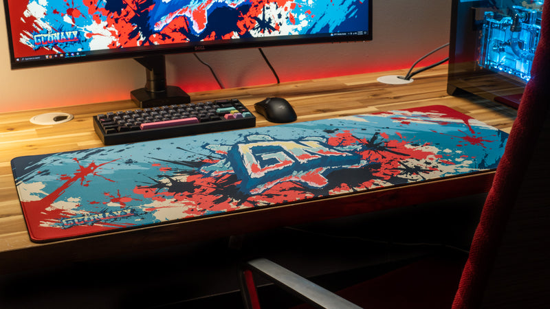"Ice Pop" — Glo Navy Deskmat