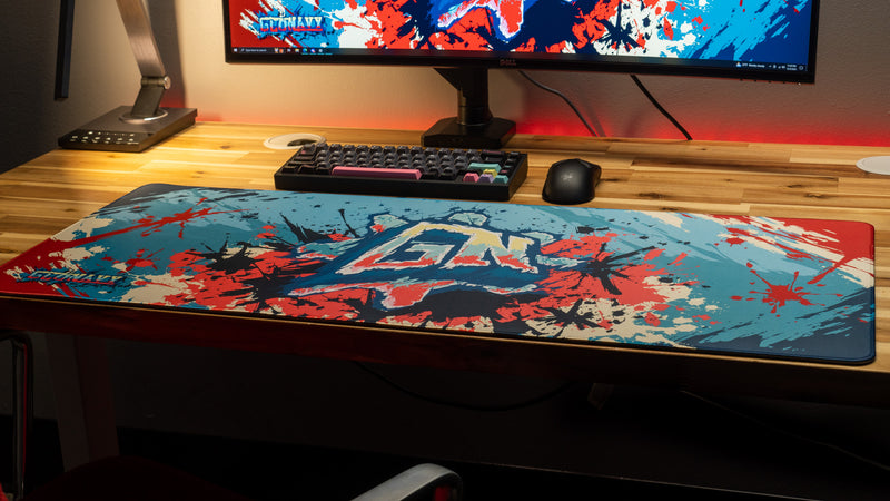 "Ice Pop" — Glo Navy Deskmat