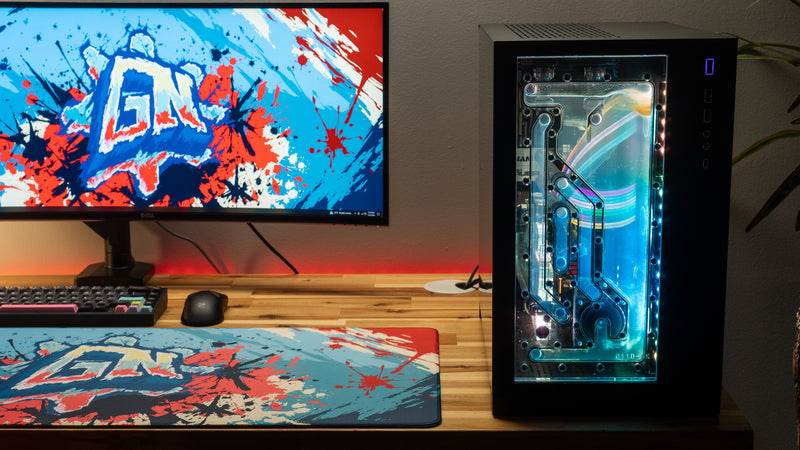 "Ice Pop" — Glo Navy Deskmat