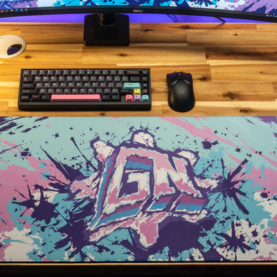Glo Navy "Cotton Candy" Content Creator Collaboration Gaming XL Gaming Mouse Pad Deskmat