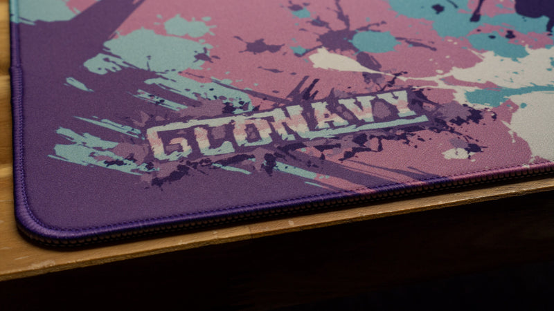 "Cotton Candy" — Glo Navy Deskmat
