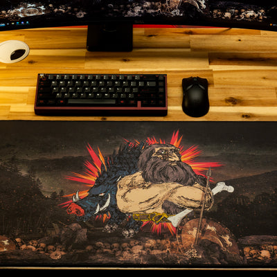 Rav "Warbound Avatar" Content Creator Collaboration Gaming Mouse Pad Deskmat