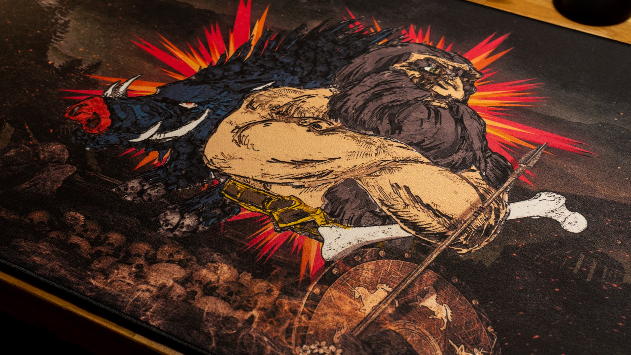 Rav "Warbound Avatar" Content Creator Collaboration Gaming Mouse Pad Deskmat