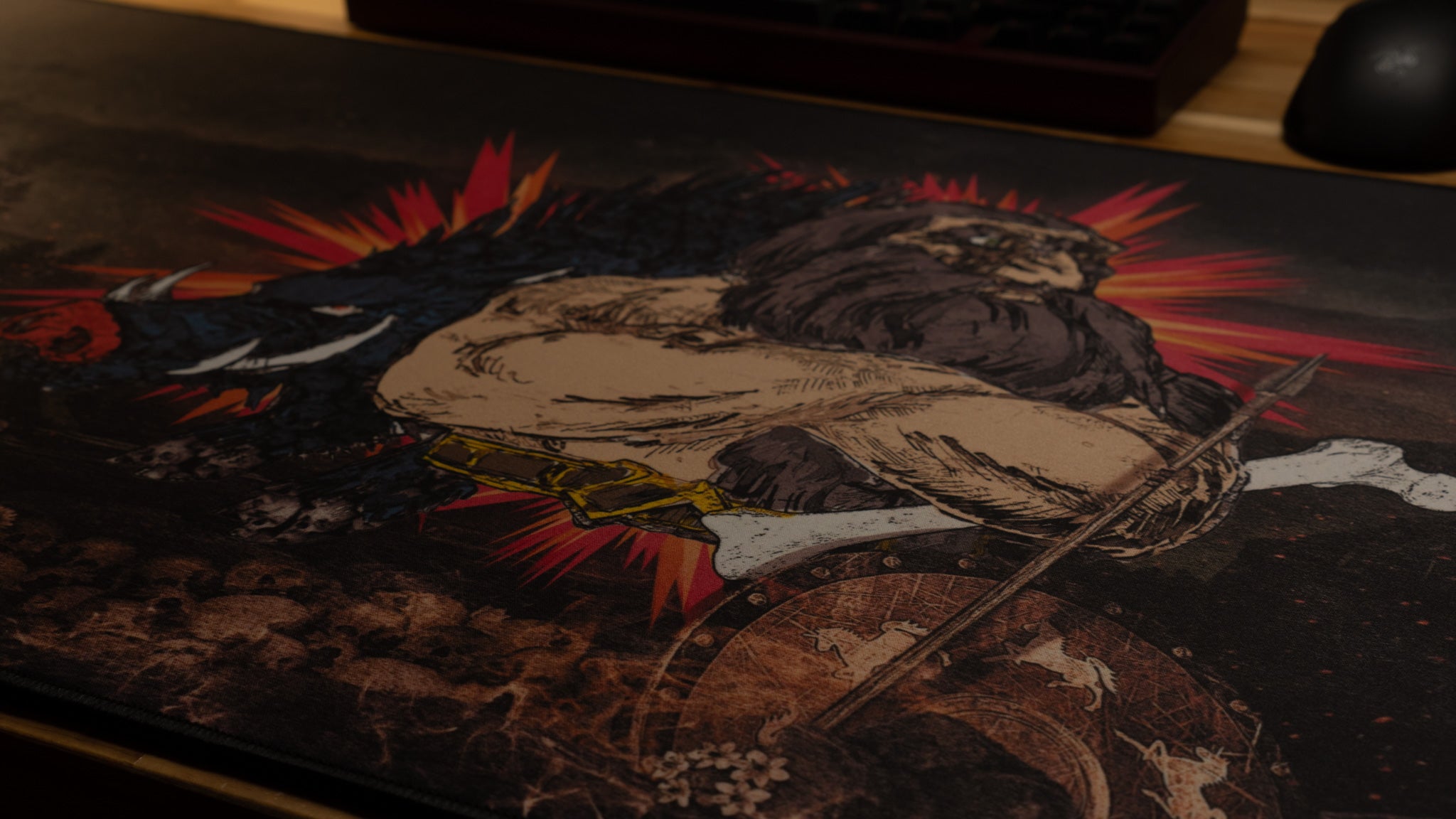 Rav "Warbound Avatar" Content Creator Collaboration Gaming Mouse Pad Deskmat