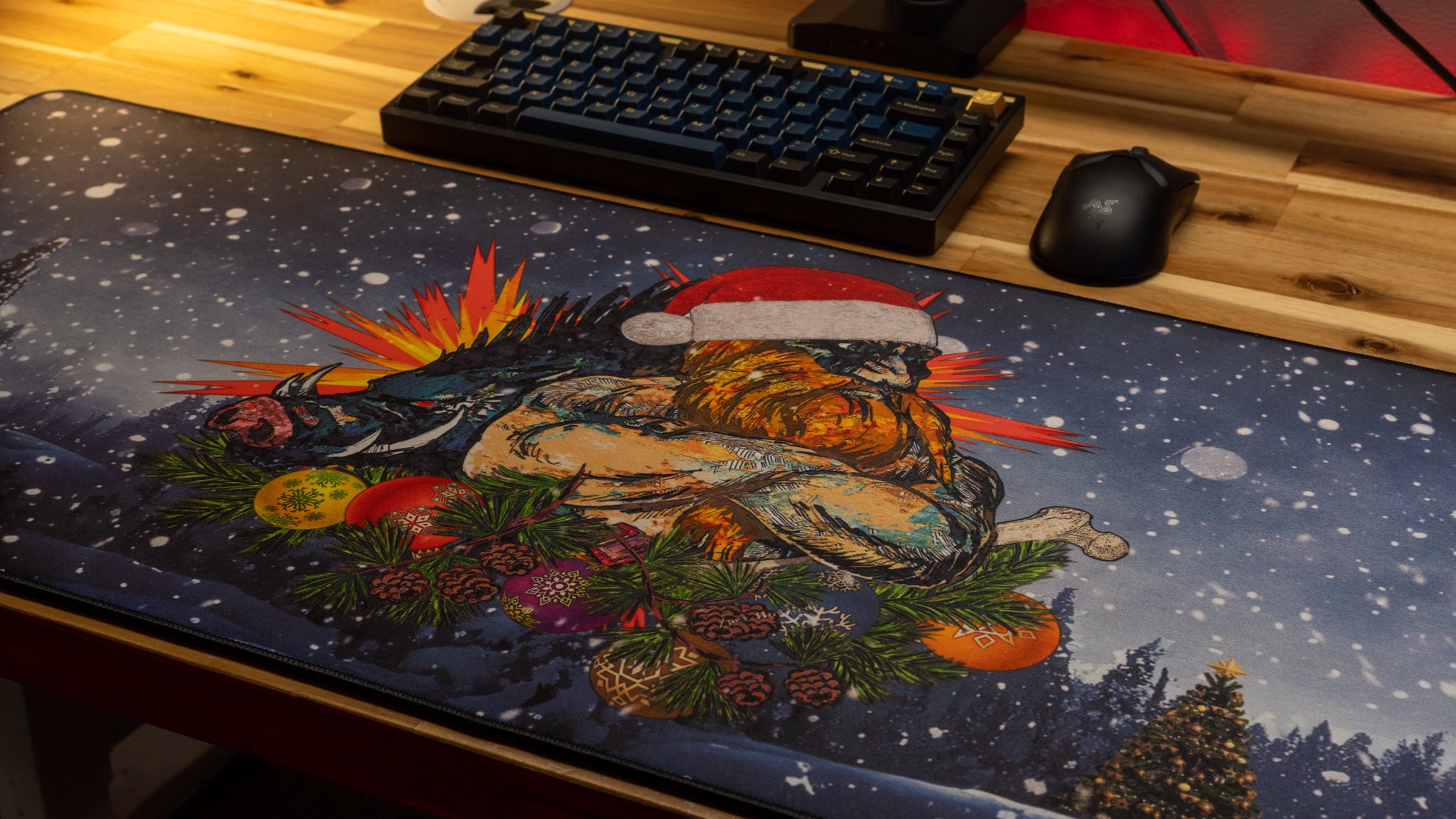 Rav "Holiday Howard" Content Creator Collaboration Gaming Mouse Pad Deskmat