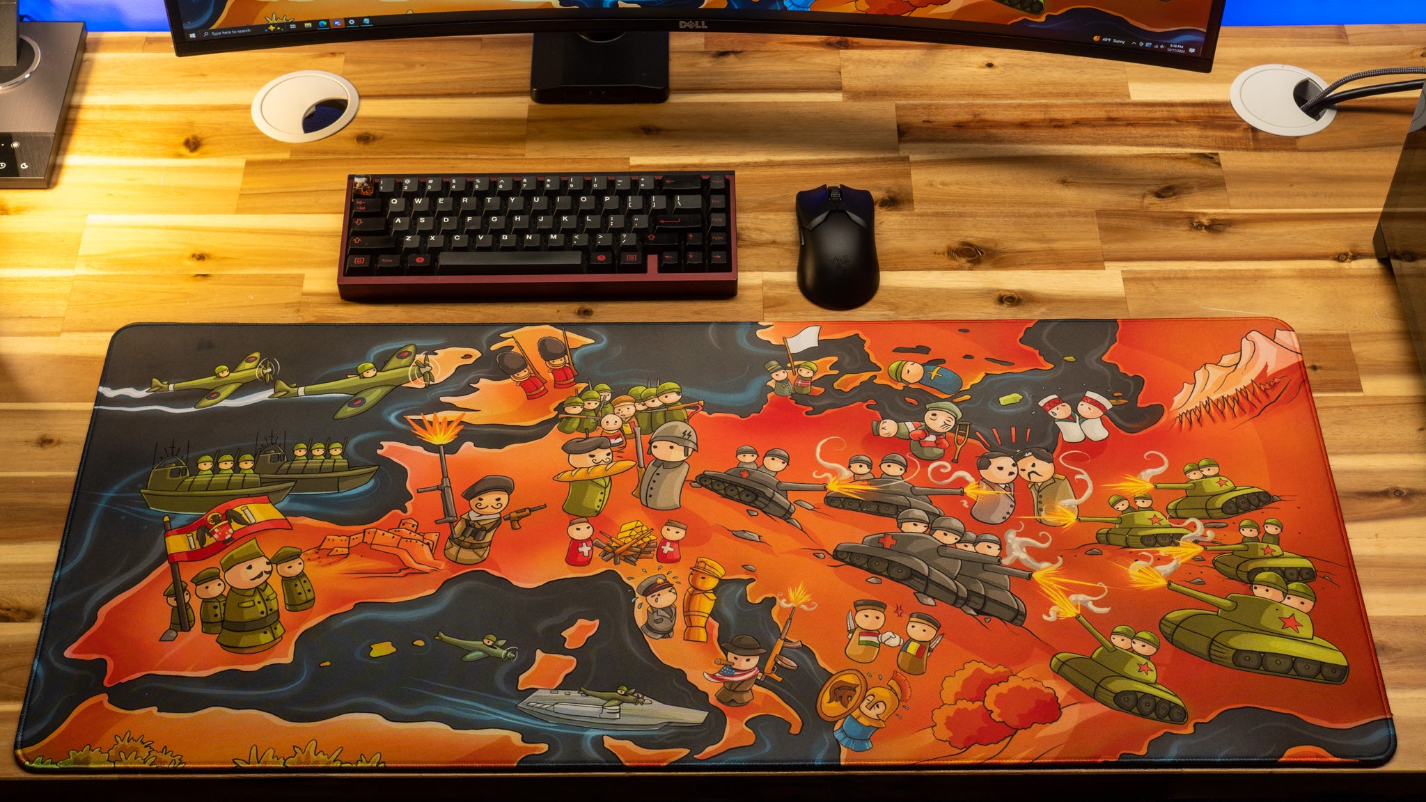 AlternateHistoryHub "Europe at War" Limited Edition Content Creator Collaboration Gaming Deskmat Mouse Pad