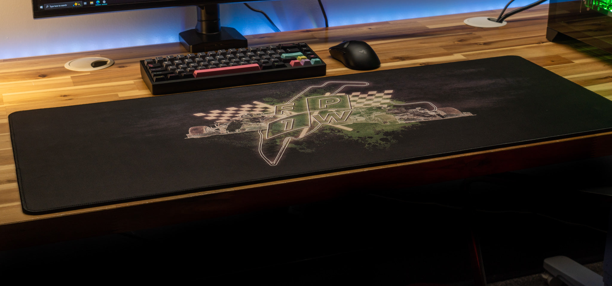 FP1Will "Pole Position Pad" Limited Edition Content Creator Collaboration Gaming Deskmat Mouse Pad