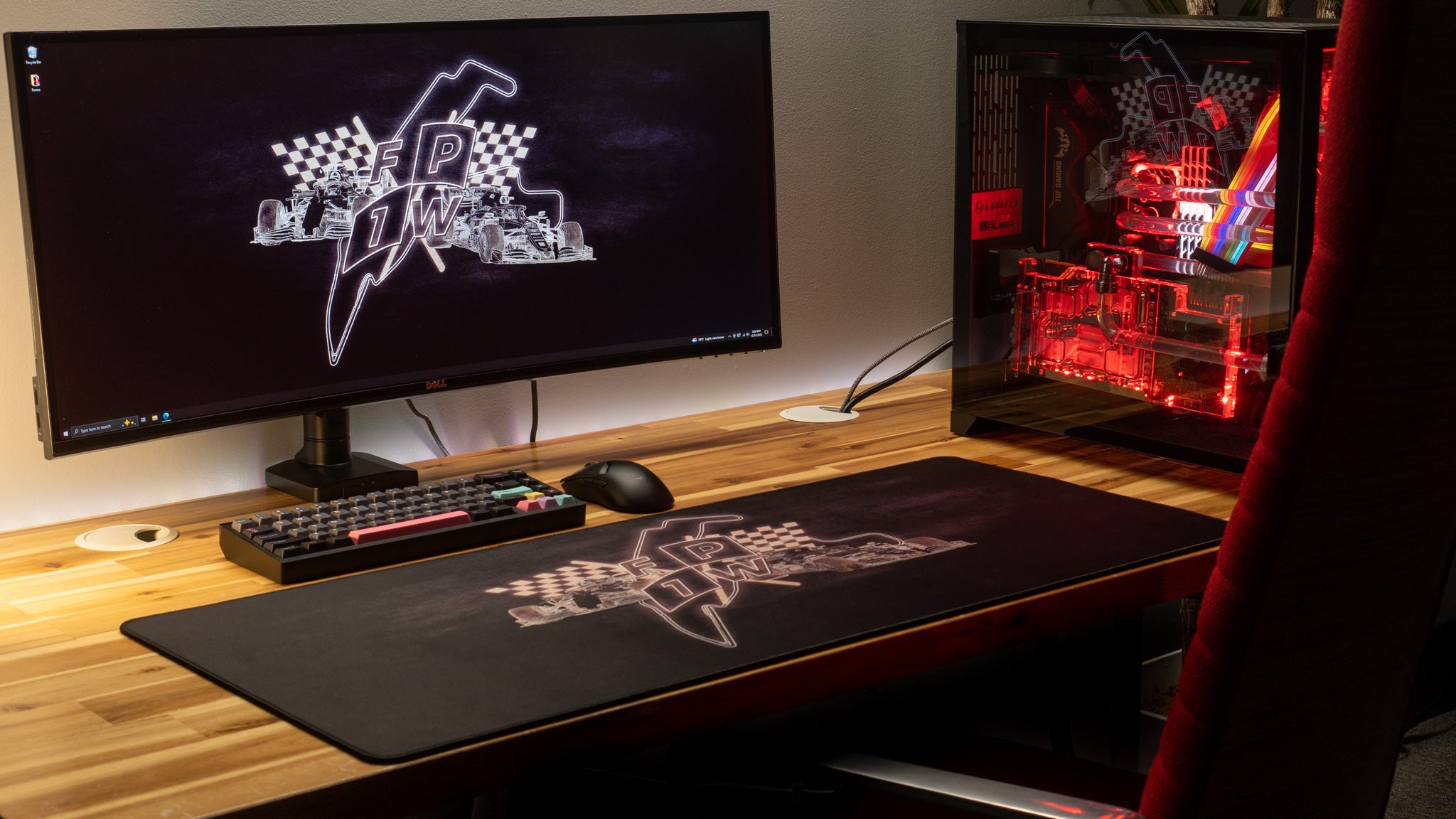 FP1Will "Racing Line" Limited Edition Content Creator Collaboration Gaming Deskmat Mouse Pad