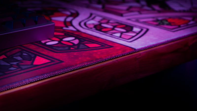 "Stained Glass" — Rev x Strawb Deskmat