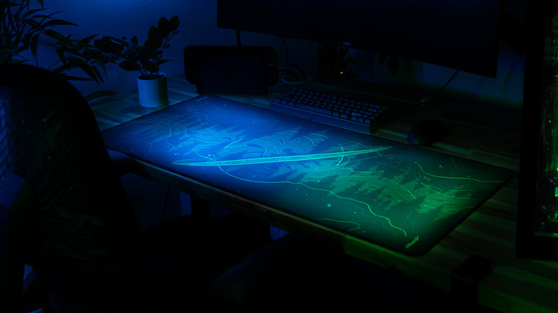 "Forest Frequency" — Dillon Deskmat