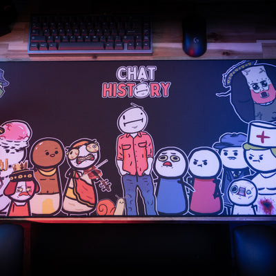 Chat History "The Gang" XL Gaming Desk Mat – Limited Edition