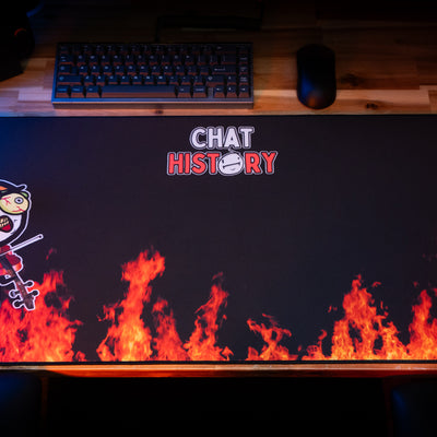 Chat History "Fiddlin' Nero" XL Gaming Desk Mat – Limited Edition