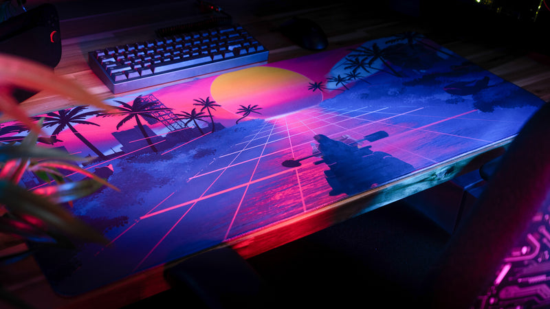 "Retrocurrent" — DaVinci Deskmat