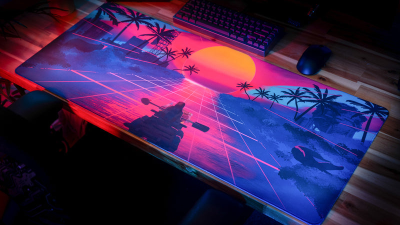 "Retrocurrent" — DaVinci Deskmat