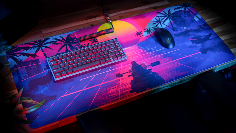 "Retrocurrent" — DaVinci Deskmat