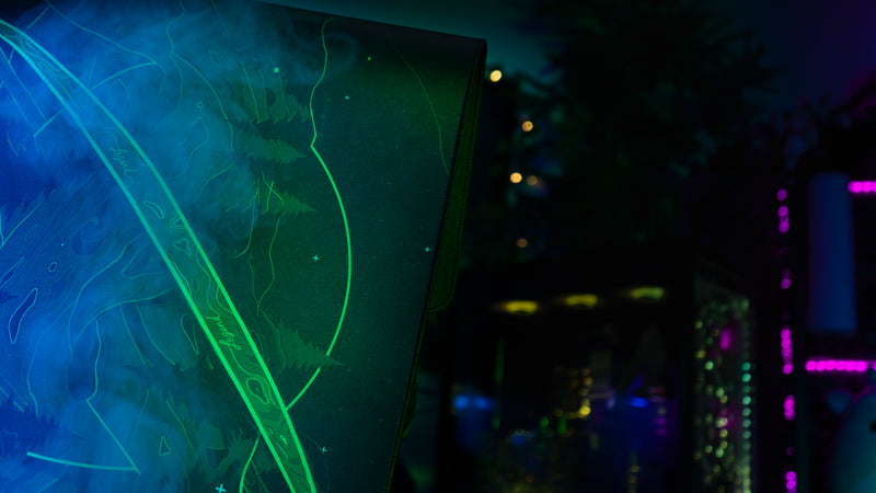 "Forest Frequency" — Dillon Deskmat