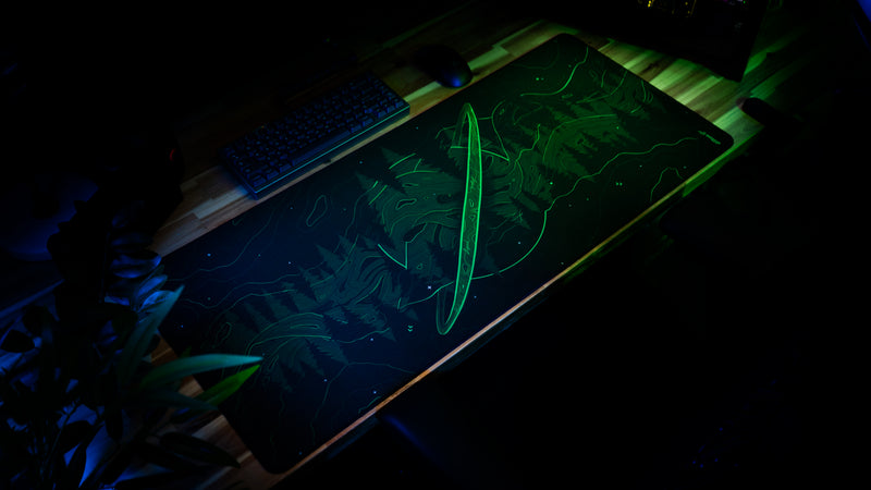 "Forest Frequency" — Dillon Deskmat