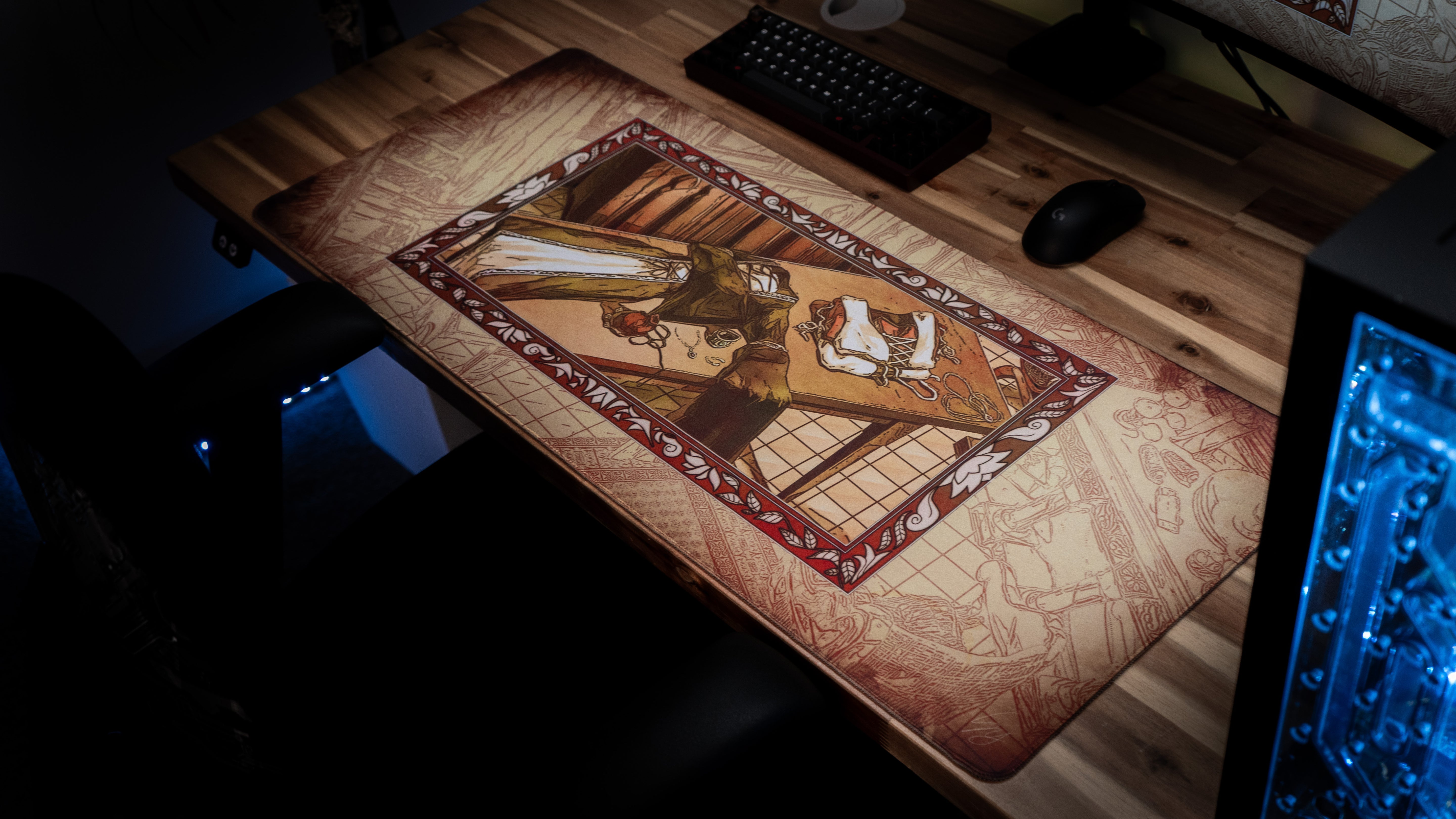 Angelikatosh "Medieval Tailor's Tapestry" Content Creator Collaboration Gaming Deskmat