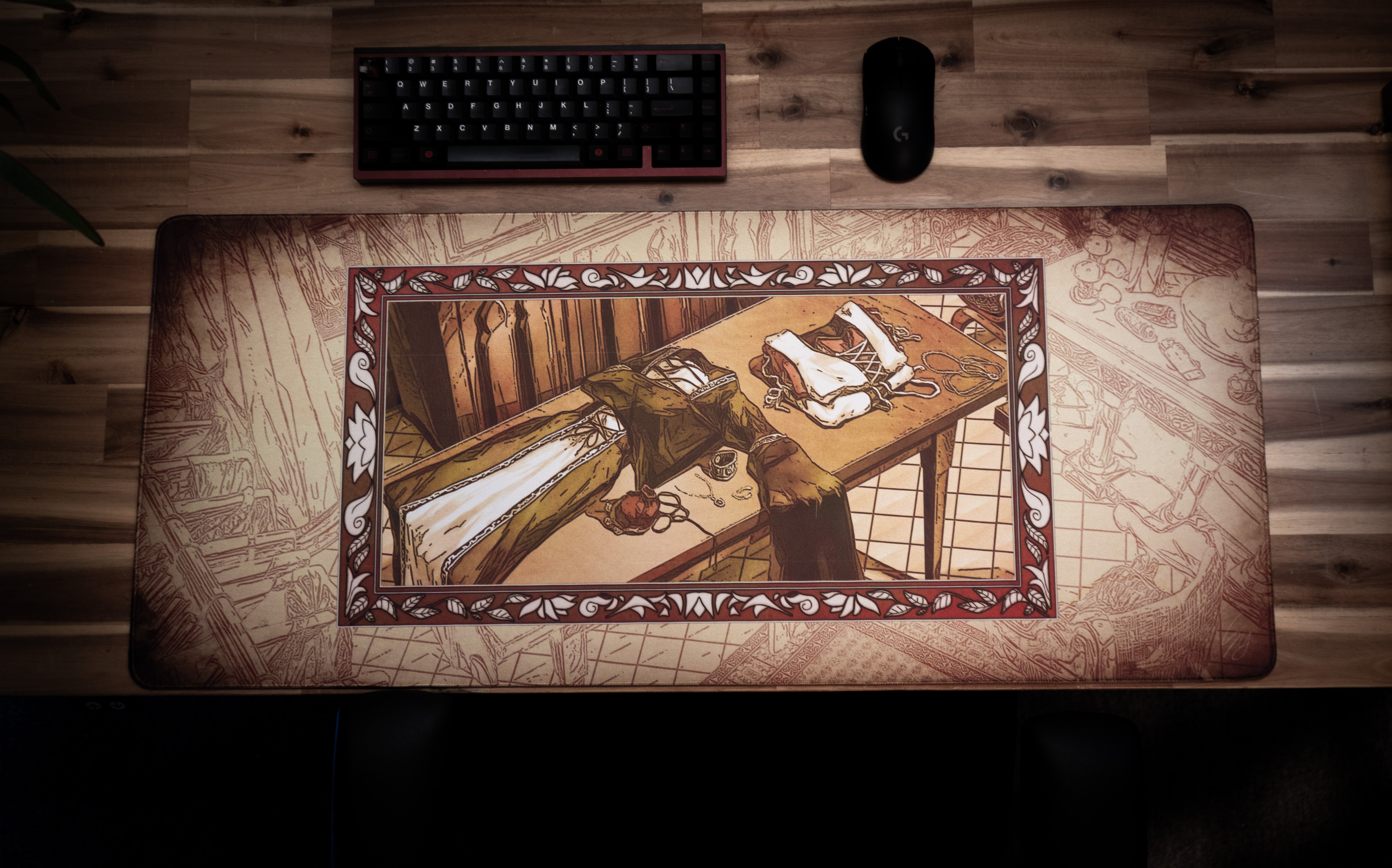 Angelikatosh "Medieval Tailor's Tapestry" Content Creator Collaboration Gaming Deskmat