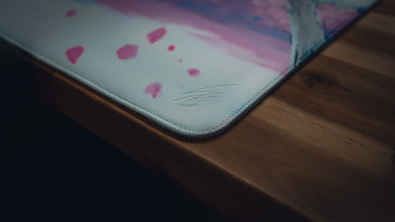 "Fuji Bloom" — Cherry Blossom Deskmat