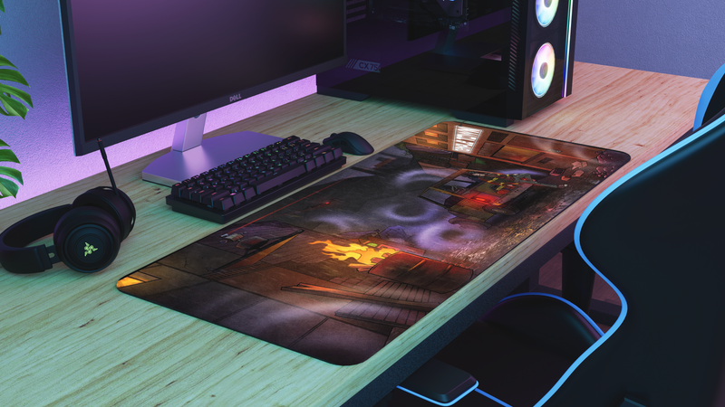 "Temple Town 2" — TempleTaps Deskmat