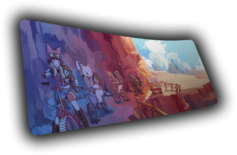 Meowtain Expedition Deskmat – Adventure Cat Gaming Mouse Pad | Catscapades Collection