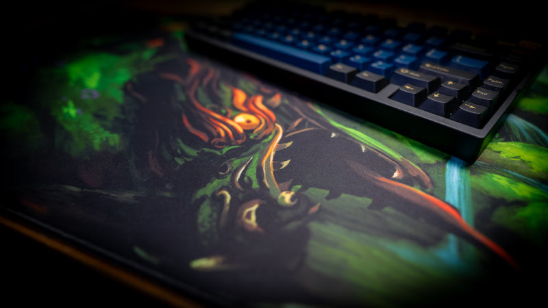 "Dragon Launcher" — Monstera Deskmat