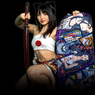 Meowko "Oyabun" Content Creator Collaboration Limited Edition Gaming XL Mouse Pad